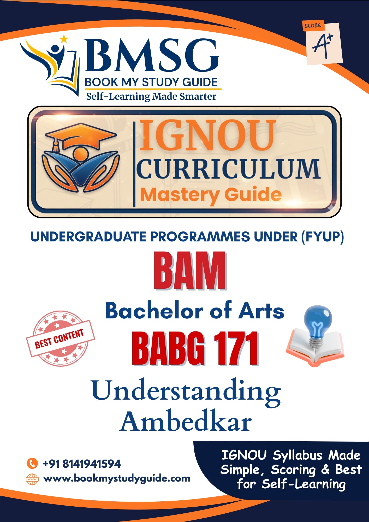 IGNOU BABG 171 Guide – Understanding Ambedkar Notes